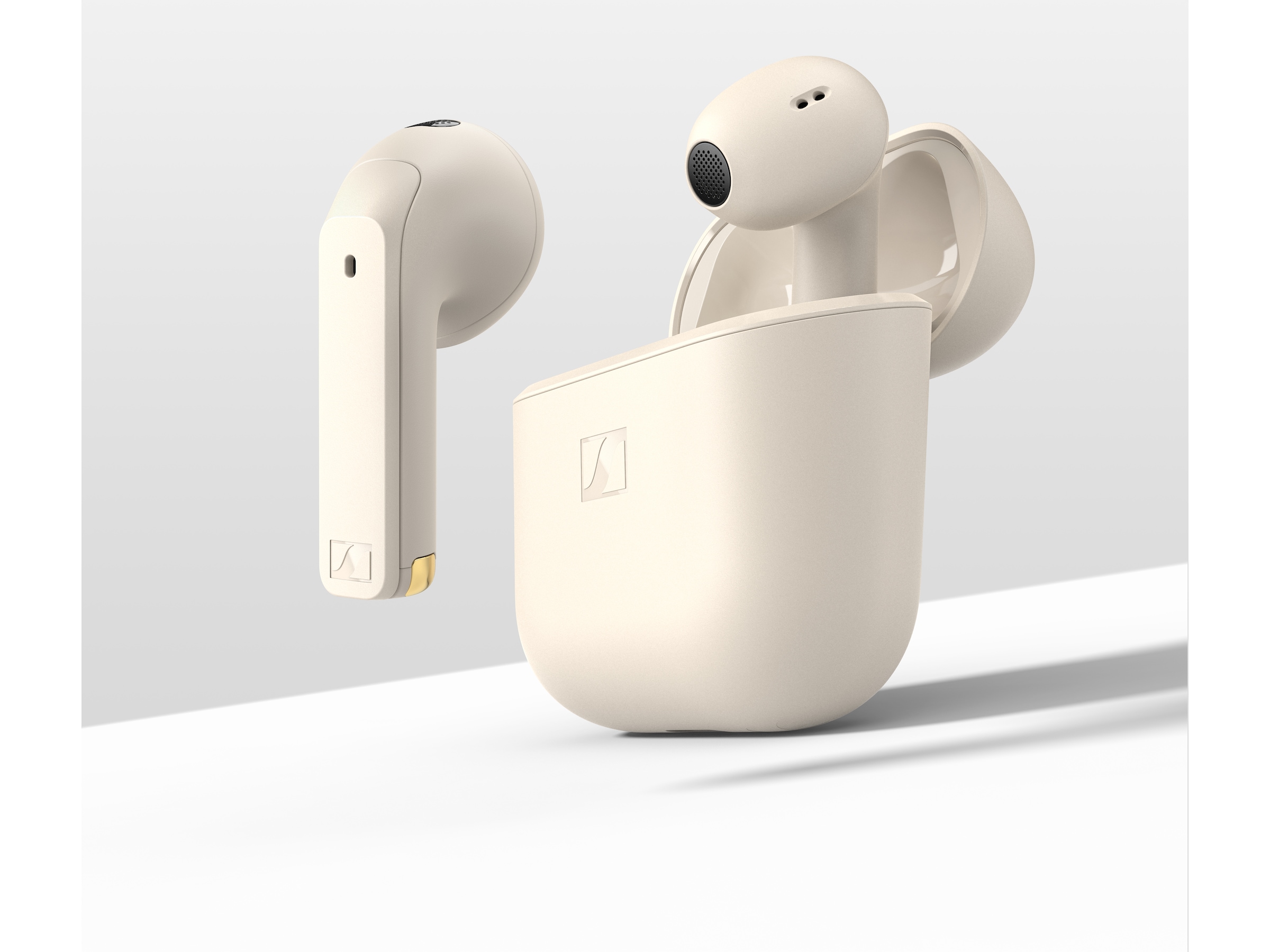 Sennheiser ACCENTUM Open trådlösa hörlurar, In-ear (cream) In-ear hörlurar