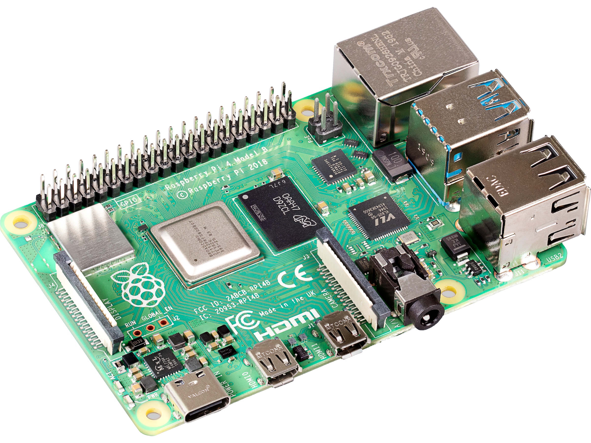 Raspberry Pi 4 Model B, 8GB RAM Integrerad CPU