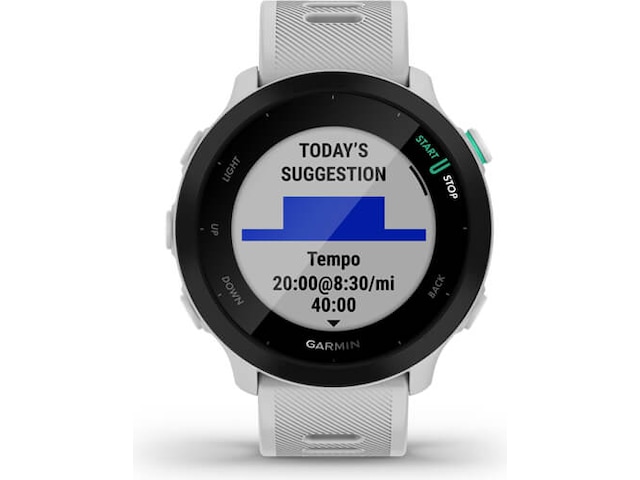 Garmin Forerunner 55 sportsklocka 42mm - vit Smartwatches