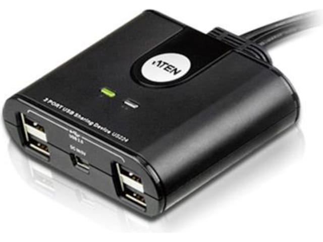ATEN 2-Port USB Switch Dockningsstation och USB-hub