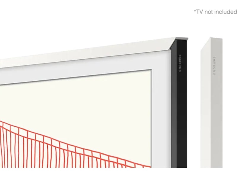 Samsung 75" ram till The Frame (2021-2024, vit) TV-ram & tillbehör