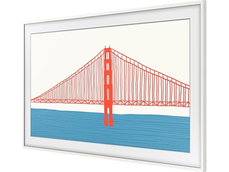 Samsung 75" ram till The Frame (2021-2024, vit) TV-ram & tillbehör