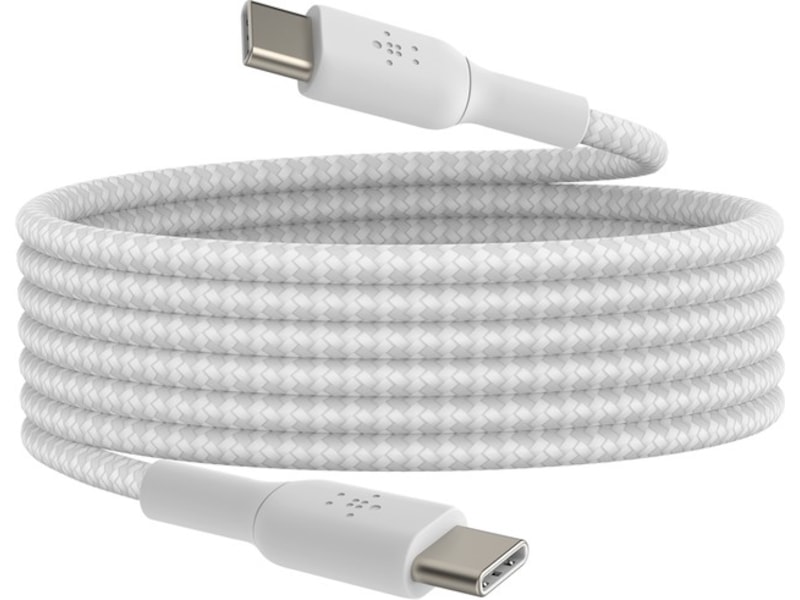 Belkin USB-C kabel 2m (vit) USB-kablar