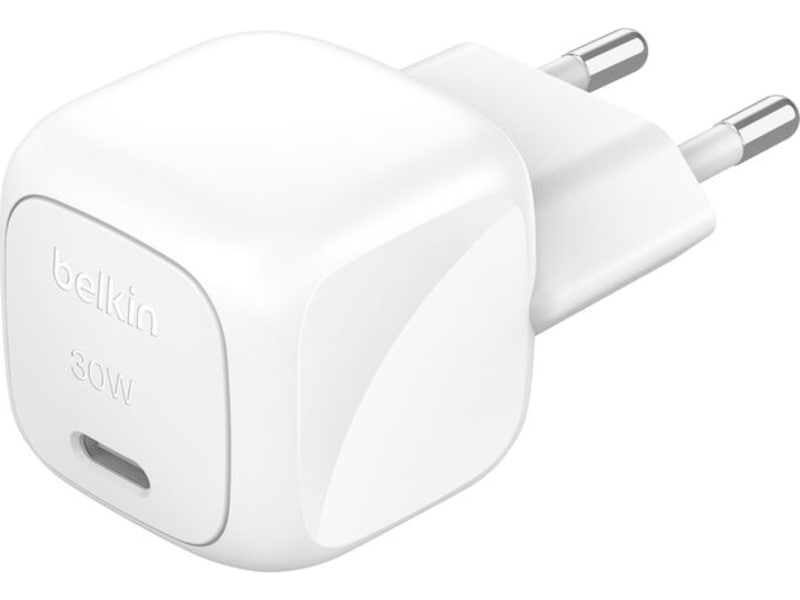 Belkin BoostCharge 30W USB-C-laddare (vit) Mobilladdare