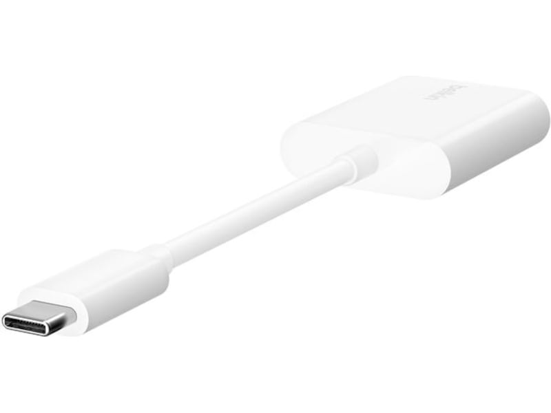 Belkin USB-C Audio + Charge Adapter (vit) Kabel adapter och övergångar