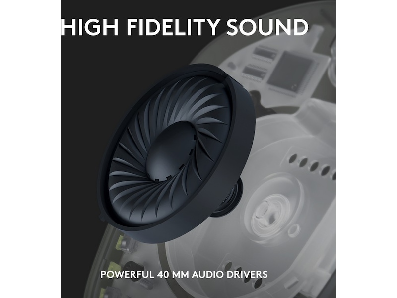 Logitech G435 LIGHTSPEED Trådlöst Gaming Headset (vit/blå) Gamingheadset