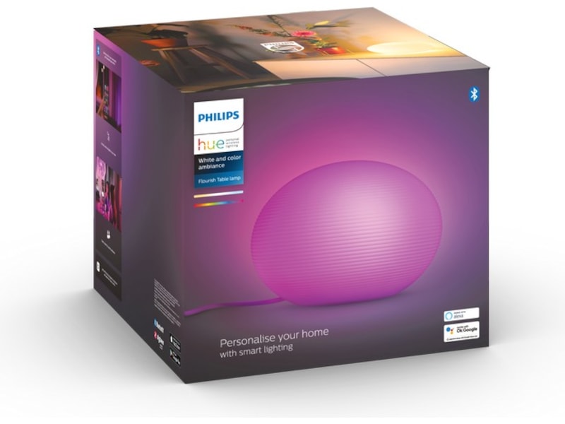 Philips Hue Flourish bordslampa,9,5W 230V (vit) Bordslampa