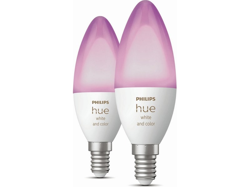 Philips Hue White and color ambiance 2-pack E14 LED-lampor & glödlampor