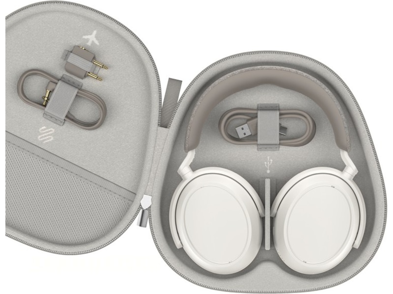 Sennheiser Momentum 4 AEBT trådlösa hörlurar, On-Ear (vit) Hörlurar