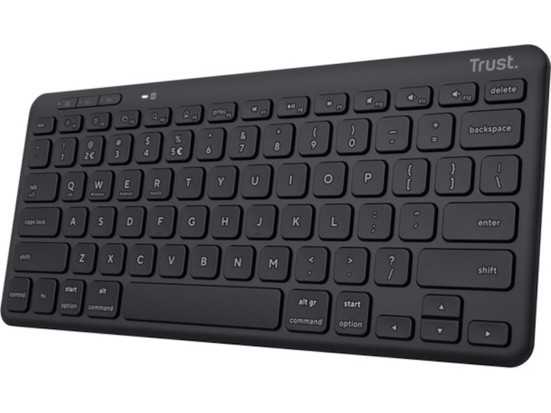 Trust Lyra kompakta trådlösa tangentbord Ergonomi