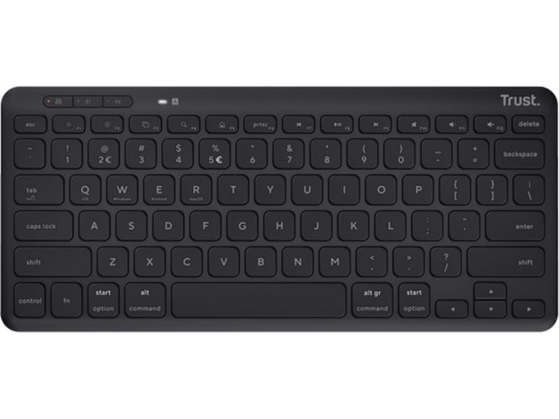 Trust Lyra kompakta trådlösa tangentbord Ergonomi