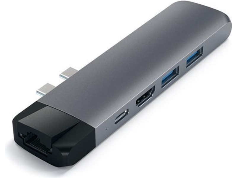 Satechi PRO Hub 4K Docking (rymdgrå) Dockningsstation och USB-hub