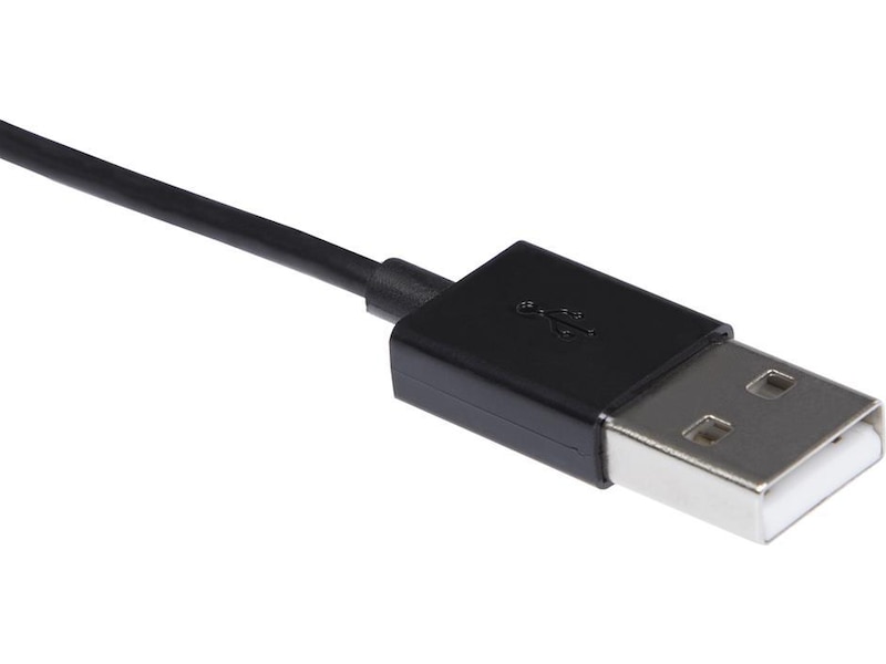 USB A 2.0 male to Lightning male kabel svart 2m USB-kablar