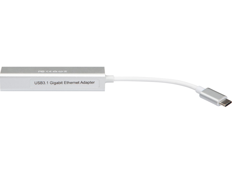 USB-C till 3xUSB-A Adapter 0,3m (vit) USB-kablar