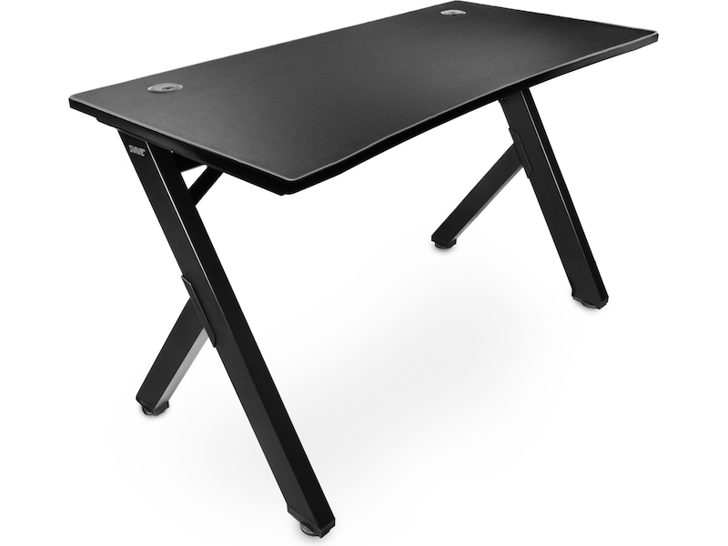 Svive Cygnus Gaming Desk matt svart med grå sömmar Gamingdesk