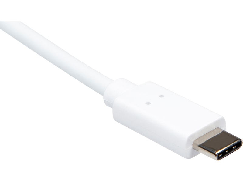 USB-A till USB-C kabel 2m (vit) USB-kablar