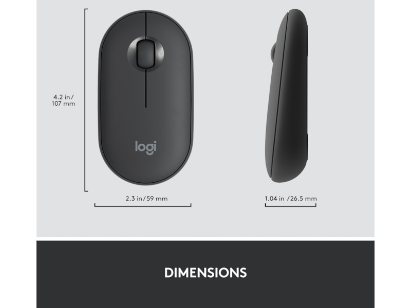 Logitech MK470 Slim Trådlös Kombination Mus & tangentbord -combo-paket
