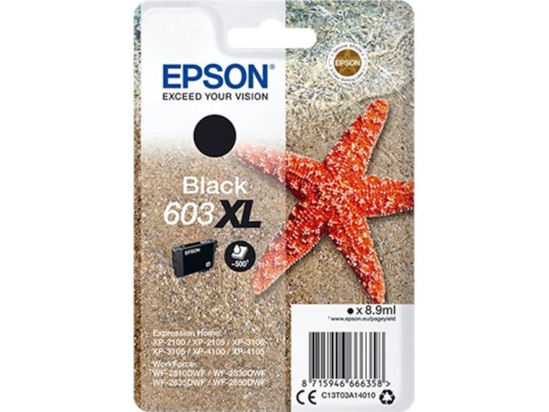 Epson Bläck 603XL Svart Bläckpatron