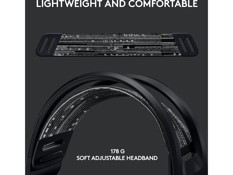 Logitech G733 LIGHTSPEED Trådlöst Gaming Headset (svart) Gamingheadset