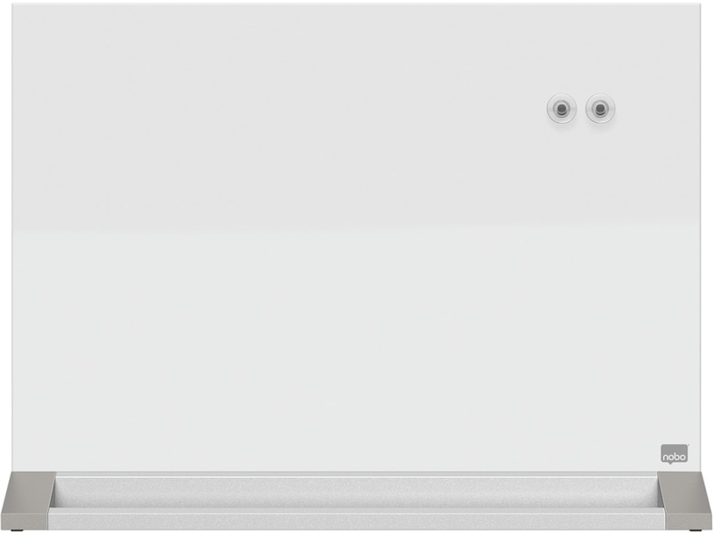 Nobo tvåsidig skrivbordstavla i glas - 60x45 cm Tillbehör till arbetsstationer och kontorsbås