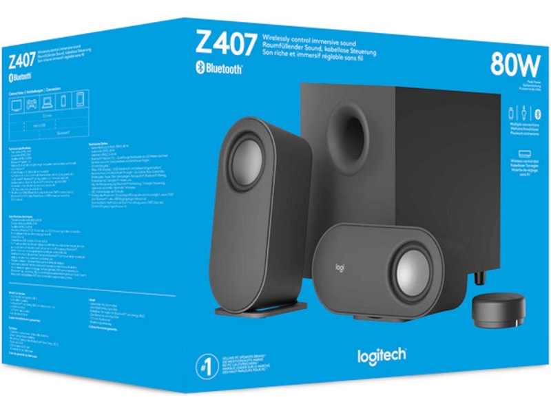 Logitech Z407 Bluetooth PC Högtalare 2.1 Högtalare