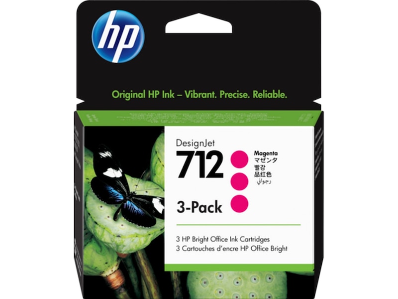 HP bläck 712 3-pack Magenta Bläckpatron