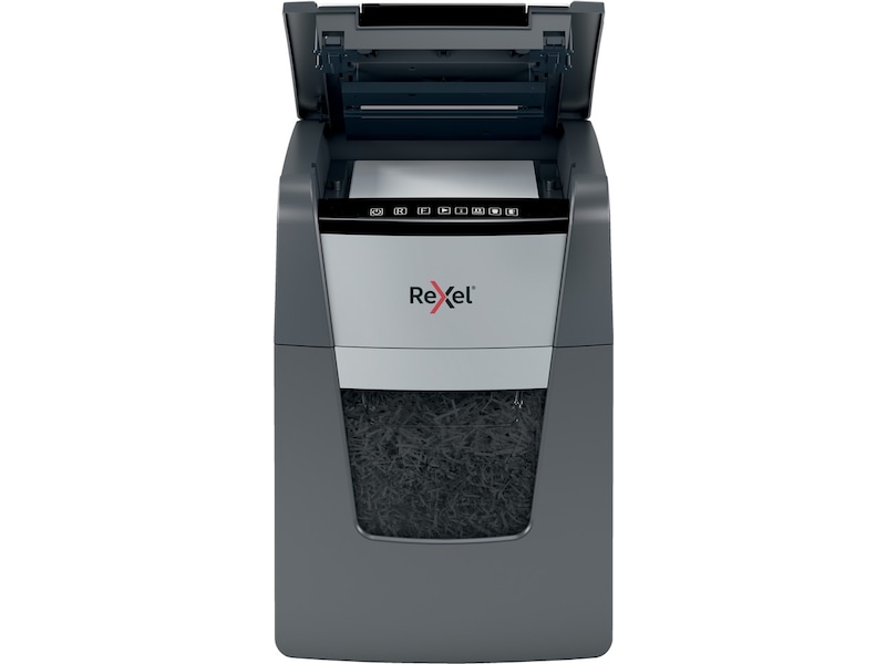 Rexel dokumentforstörare Optimum AutoFeed+ 100X auto korsklippning P4 Dokumentförstörare