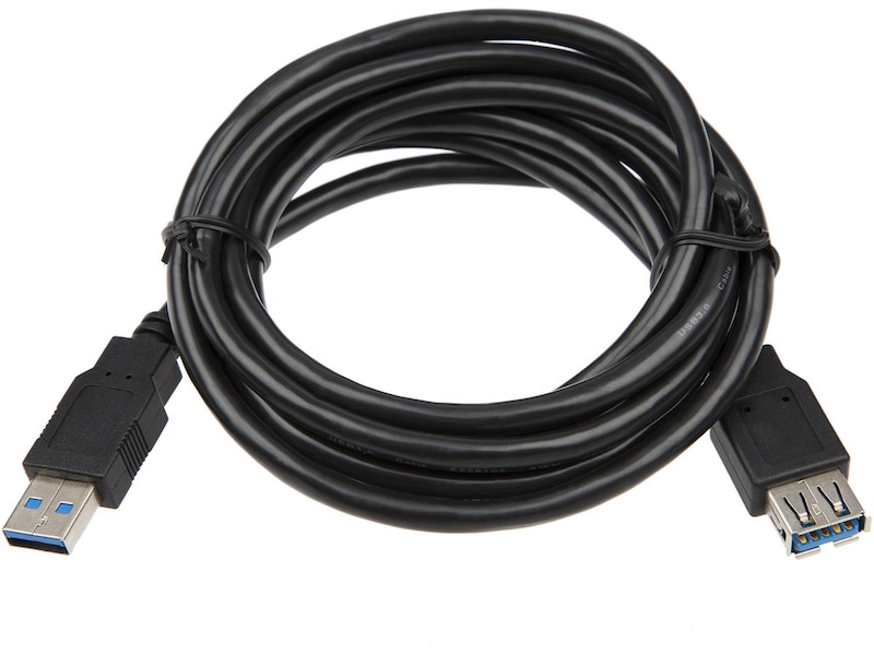 USB-A Förlängningskabel 15m (svart) USB-kablar