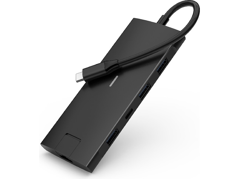 iiglo 8-i-1 Slim MultiPort Docking (svart) Dockningsstation och USB-hub