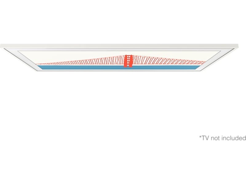 Samsung 75" ram till The Frame (2021-2024, vit) TV-ram & tillbehör