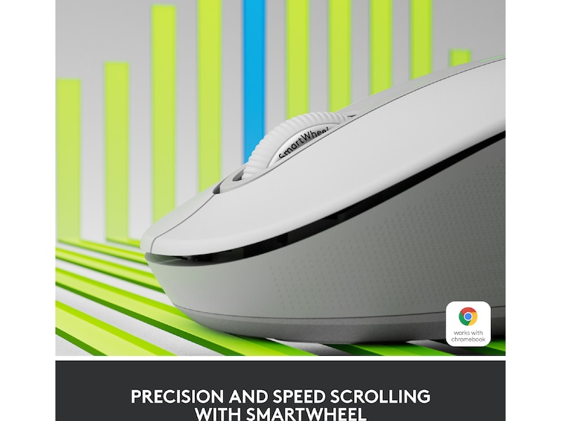 Logitech Signature M650 Medium  trådlös mus Offwhite Mus