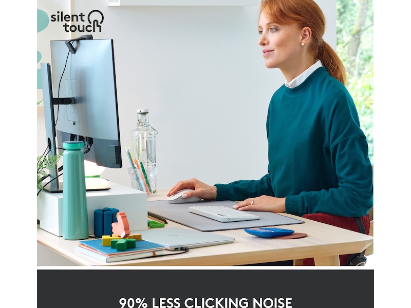 Logitech Signature M650 Medium  trådlös mus Offwhite Mus