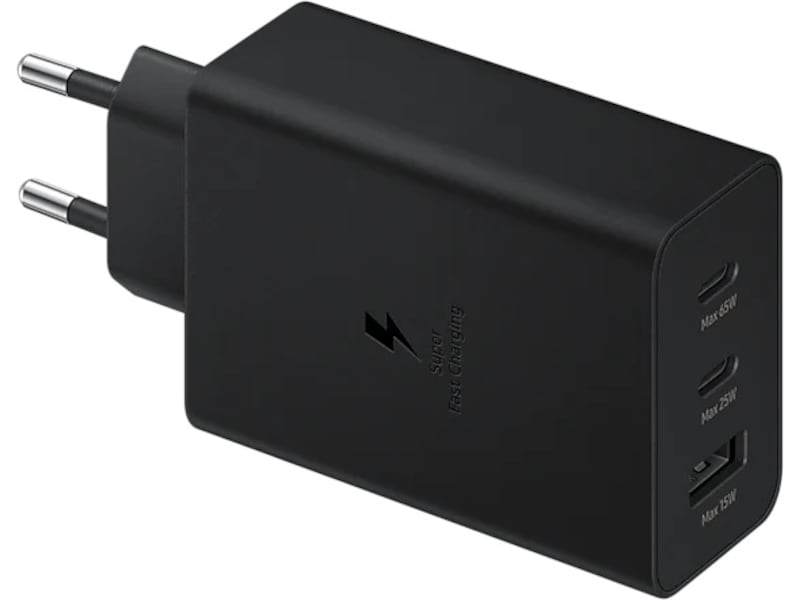 Samsung Trio 65W väggladdare (svart) Mobilladdare
