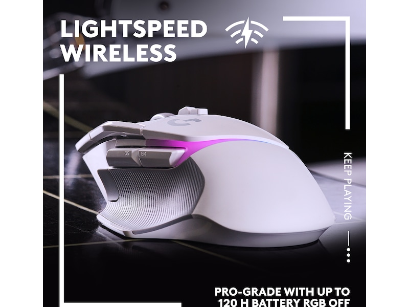 Logitech G502 X Plus Gamingmus (vit) Gamingmus