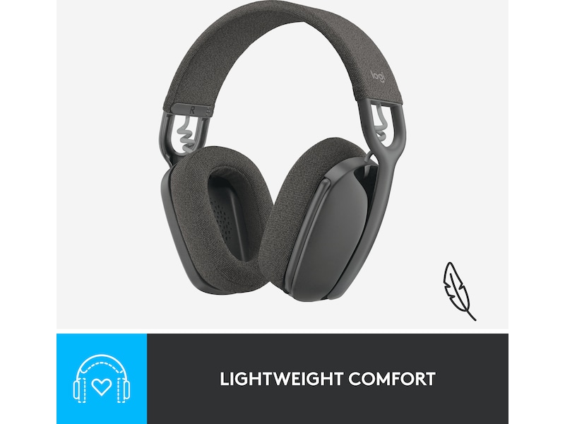 Logitech Zone Vibe 100 trådlös headset (grafit) Hörlurar