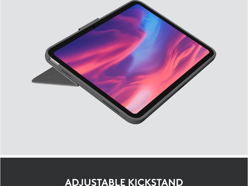 Logitech iPad 10,9" / 11" Combo Touch Tangentbordsfodral (oxford grey) Skydd