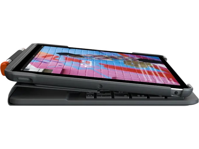 Logitech iPad 10,9" / 11" Slim Folio Tangentbordsfodral (grafitgrå) Skydd