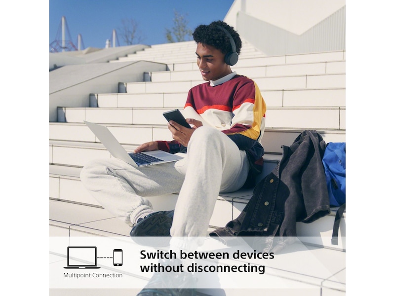 Sony WH-CH520 trådlösa hörlurar, On-Ear (svart) Hörlurar