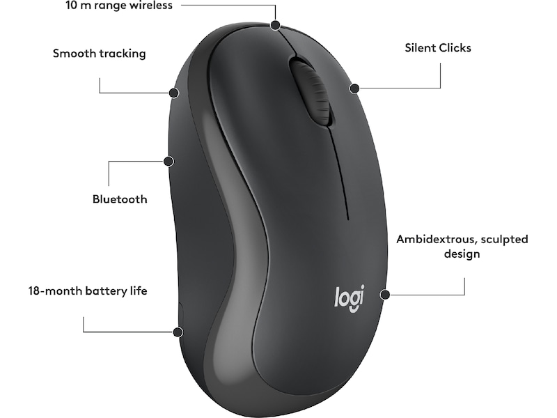 Logitech M240 Trådlös Mus (graphite) Mus