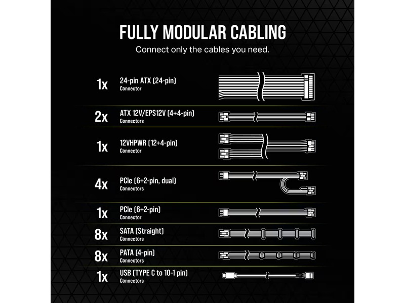 Corsair HXi Series HX1000i 1000W PSU Nätaggregat