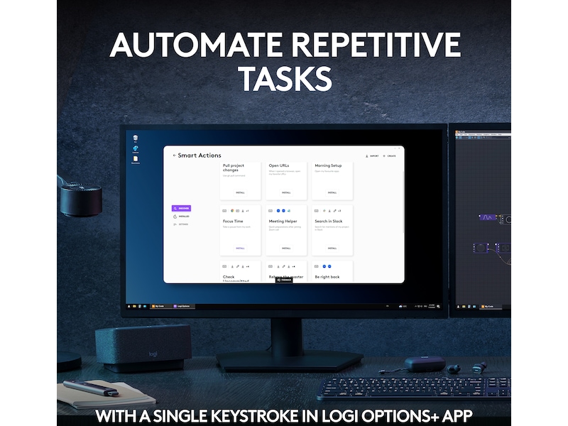 Logitech MX Keys S trådlöst tangentbord (pale grey) Tangentbord