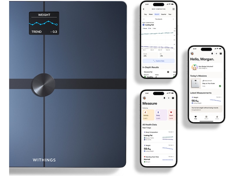Withings Body Smart Wi-Fi badvåg (svart) Personvågar