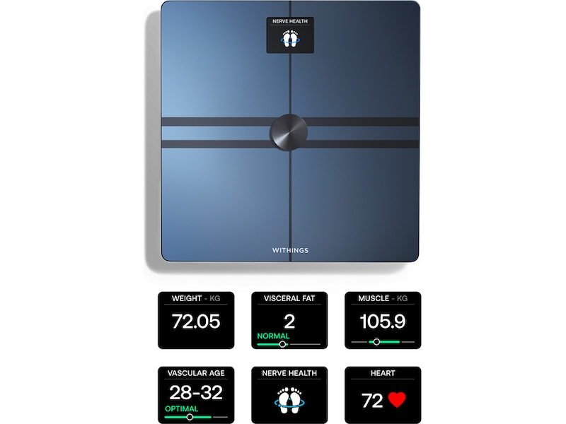 Withings Body Comp Wi-Fi smart badvåg (svart) Personvågar