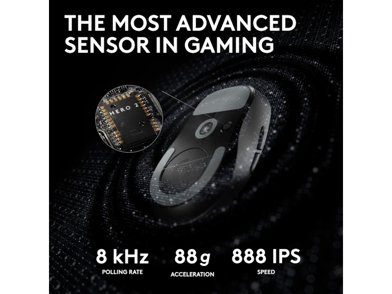 Logitech G Pro X Superlight 2 Lightspeed Trådlös Gamingmus (svart) Gamingmus