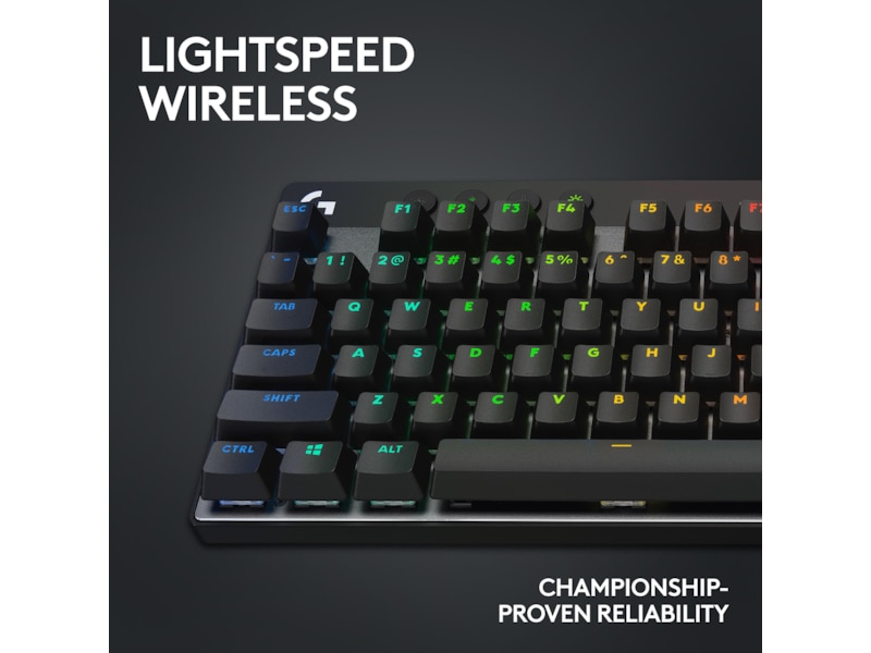 Logitech G Pro X TKL Lightspeed Trådlöst Gamingtangentbord (svart) Gamingtangentbord