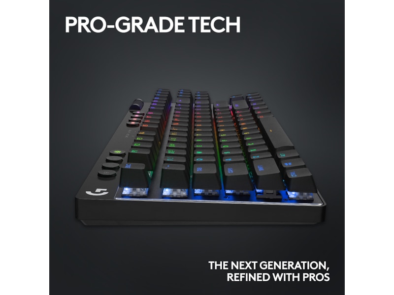 Logitech G Pro X TKL Lightspeed Trådlöst Gamingtangentbord (svart) Gamingtangentbord