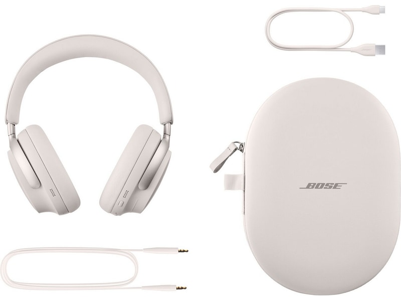 Bose QuietComfort Ultra trådlösa hörlurar, Over-Ear (vit) Hörlurar
