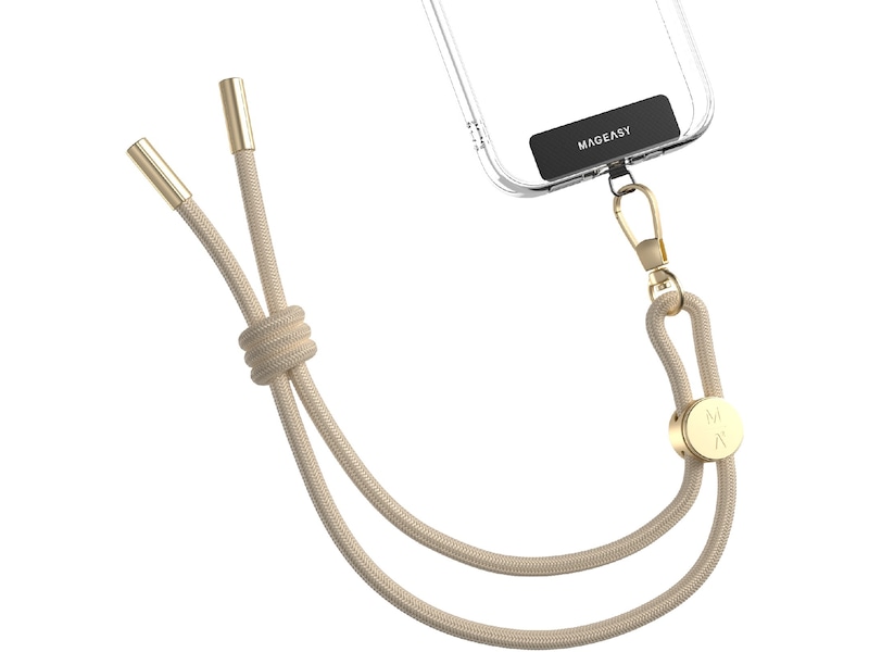 Mageasy Handledsrem med remkort (beige) Andra tillbehör för mobiltelefoner