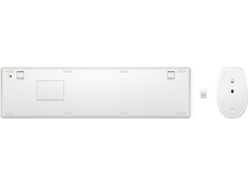 HP 650 kombinerat trådlöst tangentbord och mus (vit) Tangentbord