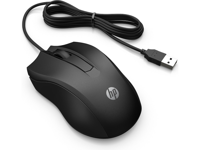 HP 100 trådbunden mus (svart) Mus